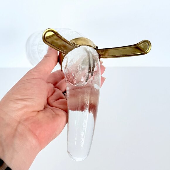 Vintage 80s Finnish Beer Horn Beer Glass Littala Finland Harald By Valto Kokko - Picture 11 of 16